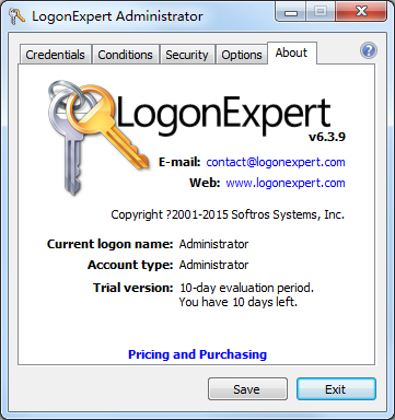 系统自动登录(LogonExpert) V6.3.9 英文版