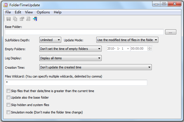 foldertimeupdate(文件夹时间修改器) V1.31 绿色最新版